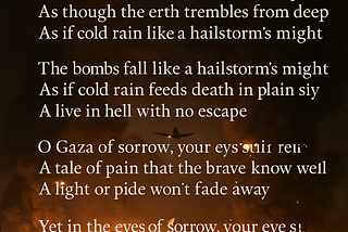 In the midst of darkness, sorrow claims my heart
As if the night holds no hope to depart