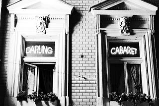 Darling Cabaret Prague — window Couple of Secrets