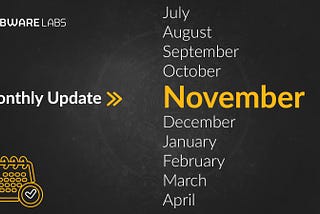 Bware Labs Month in Review — November