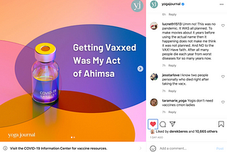 How Yoga Journal Set Off an Anti-Vax Backlash