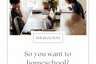 You want to homeschool but dont know where to start?