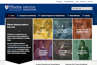 UX Case Study: Wharton Business School