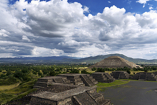 The impressive pre-columbian pyramids of Teotihuacan in central Mexico