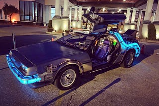 Relive the 80’s and Rent a Delorean Time Machine for your next event