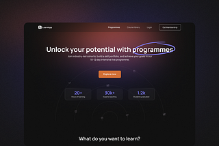 Case study : How I redesigned programmes landing page for learnApp