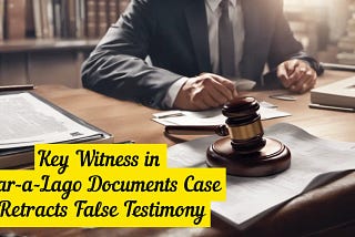 Key Witness in Mar-a-Lago Documents Case Retracts False Testimony: A Critical Turning Point