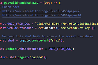 WebSocket Node.js No Library (Vanilla JS)
