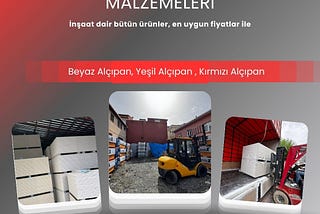 Ümraniye Alçıpan Malzemeleri Toptan Ve Perakende Satışı