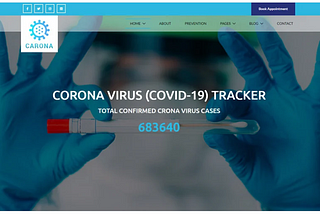 Carona — Corona virus (COVID-19) Medical Website Template