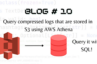 An image that contains two drawings: AWS Athena and a database. It represents the blog title.