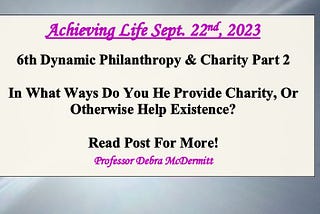 Achieving Life: September 22nd