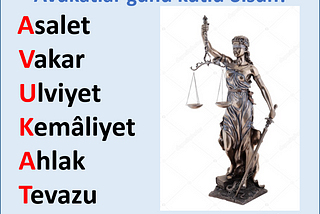 Adaletin peşinde koşan avukatlarımızın Avukatlar Günü kutlu olsun.