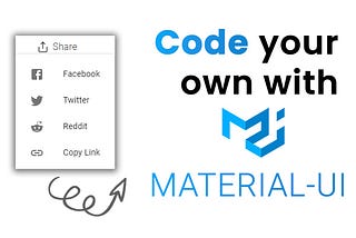 Code your own social share button with material-ui via https:/snappywebdesign.net