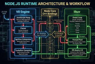 A Deep Technical Analysis of Node.js Internals