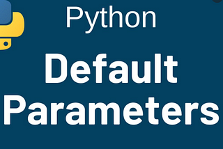 Python — Avoid this common mistake of writing functions with default parameters