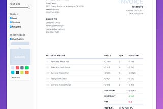 Manta — a flexible invoicing app for freelancers.