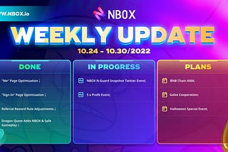 NBOX Weekly Update- 25th October