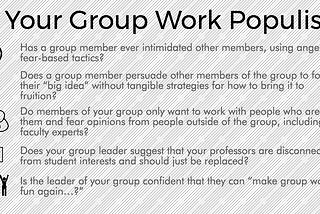 Is Your Group Work Populist?