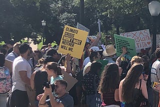 Climate rally at the Texas Capitol