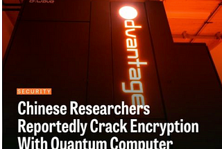 The Crypto apocalypse is approaching as Quantum finally cracks classical encryption…