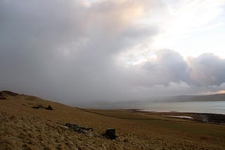 A wind-battered walk