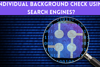 Individual background check using SerpApi