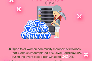 iCoinbay’s Women’s Week: Because 1 Day is Not Enough