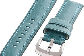 Clockwork Synergy — Gentlemen’s Collection Blue Washed Leather Watch Band