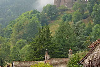 Mountain Side Castle, Auvergne, France