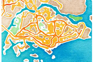 The art of map visualization: Coloring Singapore island with datapoints