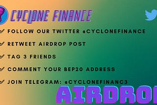 Join the Cyclone Finance Pre-Sale and Airdrop!