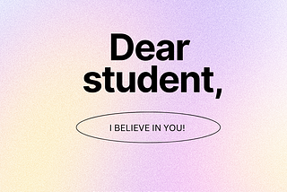 Dear Student,