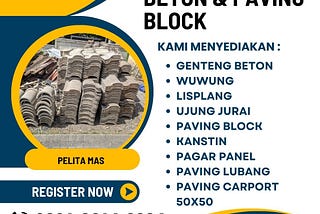 LANGSUNG PESAN, Pemasok Genteng Murah Dan Kuat, WA/TELP 0821–8614–8884