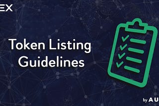 IDEX Token Listing Guidelines