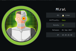 Mirai — HTB Walkthrough