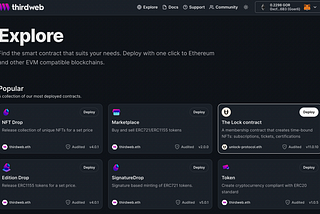Diving into thirdweb’s Explore Page