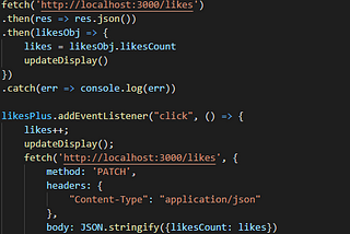 Making the likes section update dynamically