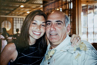 Photo of Ellen and her Dad, Joshua.