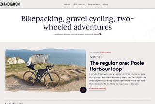 Adventure / Gravel cycling blog: Bikes and Bacon
