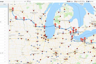 Leg One: East Coast Mountains and Midwest Ferries