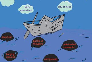 Paper boats destined to sink, still float for a smile