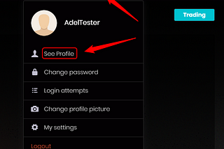 Verifying your ETH address in AdelTrade portal