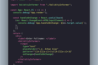 Using React.cloneElement() to Assess Validity of an Input Field.