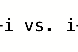 What is the difference between ++i vs. i++ ?