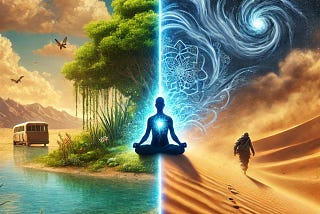 Mind in Oasis Vs Mind in Desert: Actions with Clarity.
