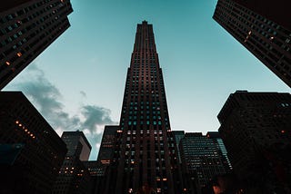 30 Rock at dusk.