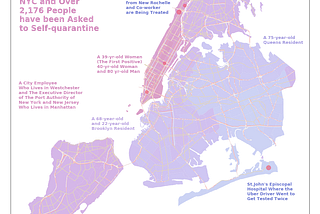 Visualizing Covid-19 Cases for NYC on March 9, 2020