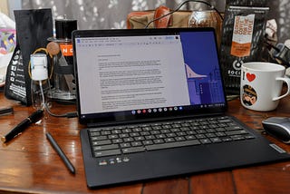 Lenovo Duet 5 Chromebook in action