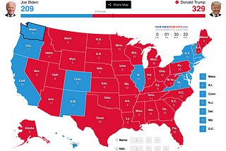 Landslide win for Trump tomorrow