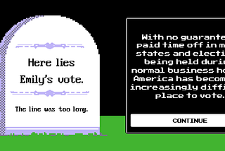 If voter suppression was a 70s video game